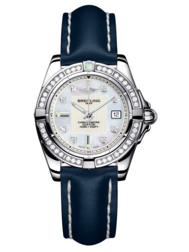 Galactic 32 Stainless Steel / Diamond / Pearl Diamond / Calf