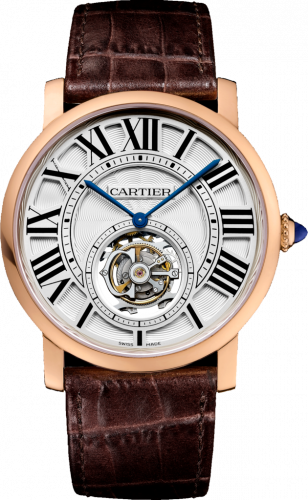 Rotonde de Cartier Flying Tourbillon Pink Gold / Silver