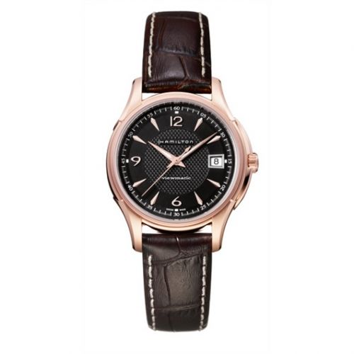 Jazzmaster Viewmatic 37mm Black Dial PVD Gold