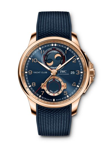 Portugieser Yacht Club Moon & Tide Red Gold  / Blue / Rubber