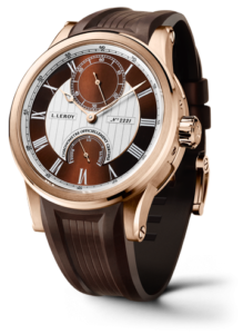 Automatic Deck Chronometer Pink Gold Brown-Silver