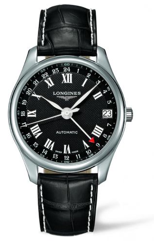 Master Collection 42 24h Stainless Steel / Black-Roman / Alligator
