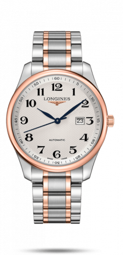 Master Collection 42 Date Stainless Steel / Pink Gold / Silver-Arabic / Bracelet