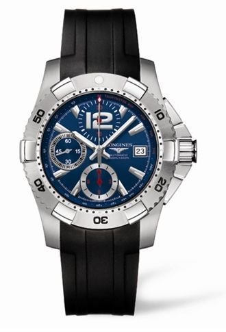 Hydroconquest Chronograph Tachymeter Blue Rubber