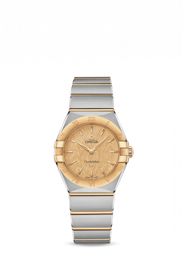 Constellation Manhattan 28 Quartz Stainless Steel / Yellow Gold / Champagne Silk