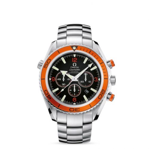 Seamaster Planet Ocean 600M Co-Axial 45.5 Chronograph Stainless Steel / Orange / Bracelet