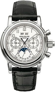 Perpetual Calendar Split Seconds Chronograph 5004 White Gold / White Arabic