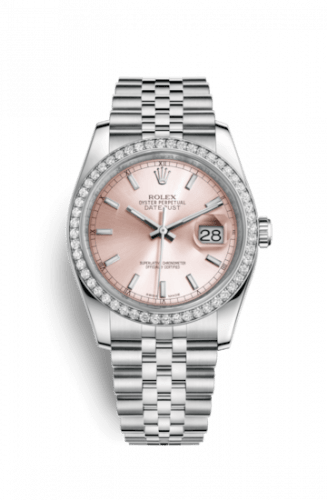 Datejust 36 Stainless Steel Diamond / Jubilee / Pink