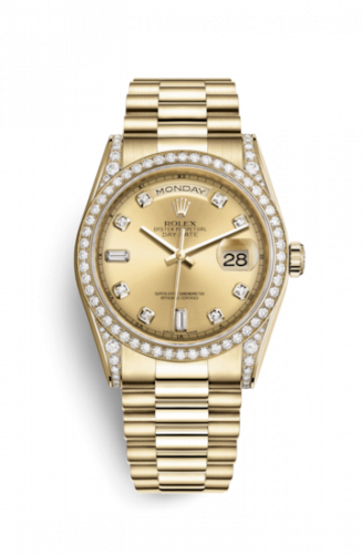 Day-Date 36 Yellow Gold Diamonds / President  / Champagne Diamond