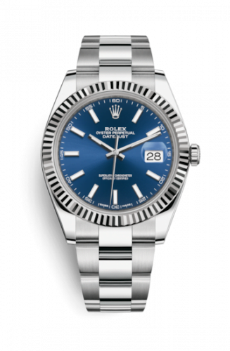 Datejust 41 Stainless Steel Fluted / Oyster / Blue