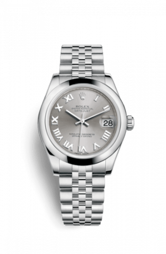 Datejust 31 Stainless Steel Domed / Jubilee / Rhodium Roman
