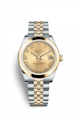 Datejust 31 Rolesor Yellow  Domed / Jubilee / Champagne Roman