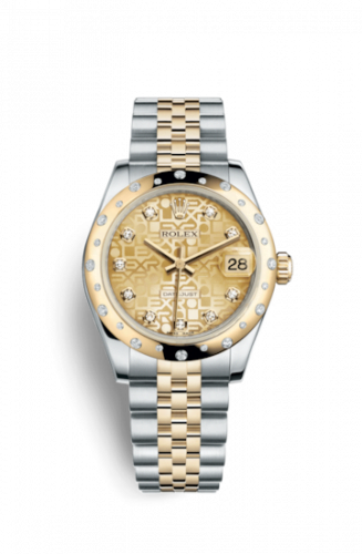 Datejust 31 Rolesor Yellow Domed Diamond / Jubilee / Champagne Computer