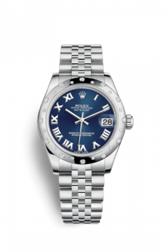 Datejust 31 Stainless Steel Domed Diamond / Jubilee / Blue – Roman