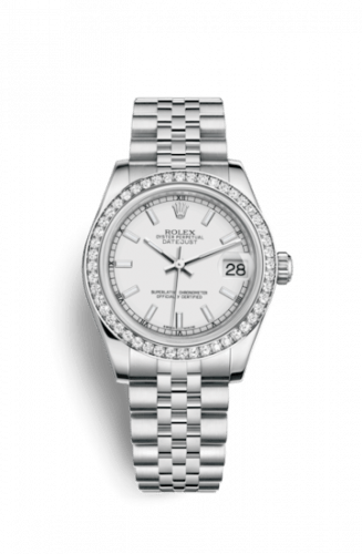 Datejust 31 Stainless Steel Diamond / Jubilee / White