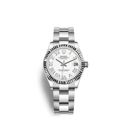 Datejust 31 Stainless Steel Fluted / Oyster / White – Roman