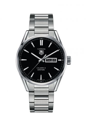 Carrera Calibre 5 Day Date Stainless Steel / Black / Bracelet
