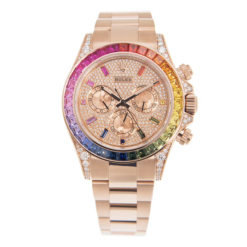 Rolex Daytona Rainbow Everose Diamond Dial